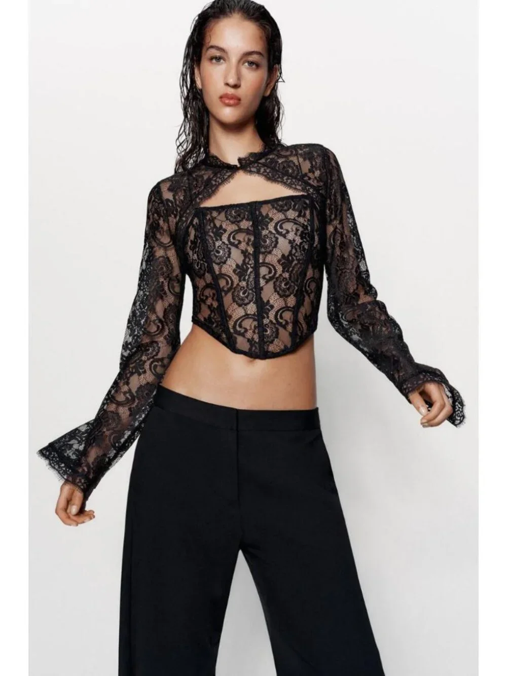 ZARA LACE CORSET TOP